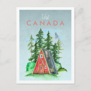 Cartão Postal de Viagem Antigo Canadá