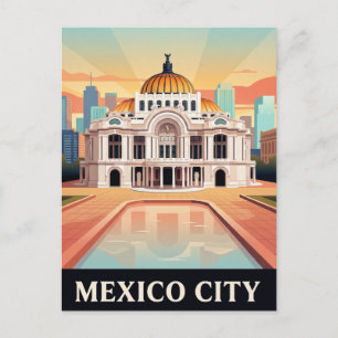 Cartão Postal de Viagem Antigo   CIDADE DO MÉXICO