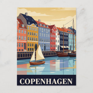 Cartão Postal de Viagem Antigo COPENHAGEN