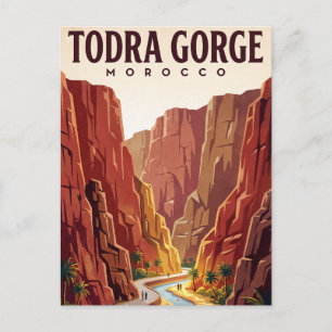 Cartão Postal de Viagem Antigo Desfiladeiro de T
