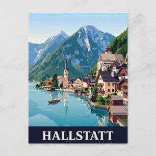 Cartão Postal de Viagem Antigo HALLSTATT