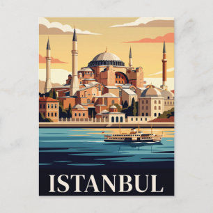 Cartão Postal de Viagem Antigo   Istambul