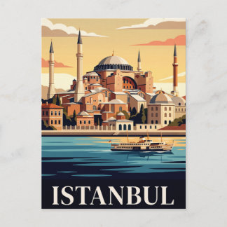 Cartão Postal de Viagem Antigo | Istambul