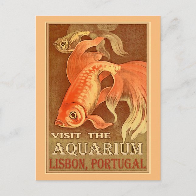 Cartão Postal de Viagem Antigo Lisboa Portugal (Frente)