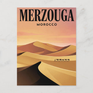 Cartão Postal de Viagem Antigo   Merzouga, Marroco