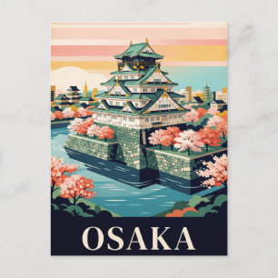 Cartão Postal de Viagem Antigo   OSAKA