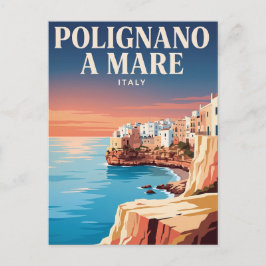 Cartão Postal de Viagem Antigo | Polignano a Mare,