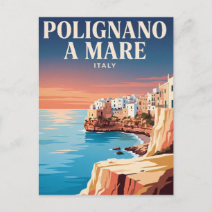 Cartão Postal de Viagem Antigo   Polignano a Mare,