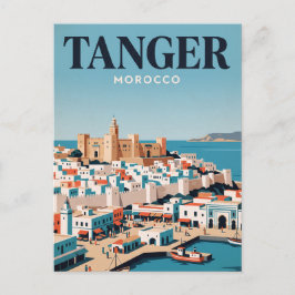 Cartão Postal de Viagem Antigo | Tânger, Marrocos