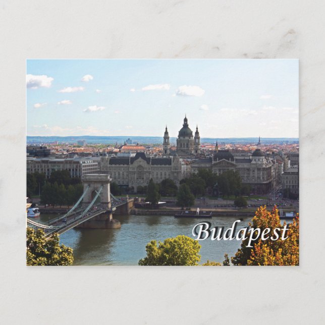 Cartão postal de Viagem Budapest (Frente)