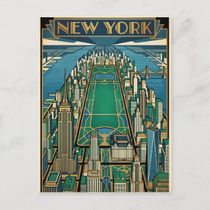 cartão postal de viagem da cidade de Nova York