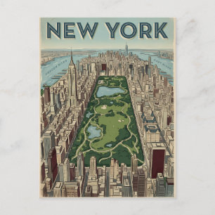 cartão postal de viagem da cidade de Nova York