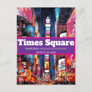 Cartão Postal de Viagem da Times Square, Cartão Po