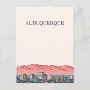 Cartão postal de viagem de Albuquerque Novo México