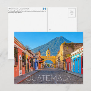 Cartão Postal de Viagem de Antigua, Guatemala