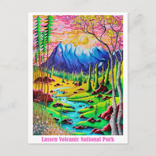 Cartão postal de Viagem de Arte do Parque Nacional (Frente)
