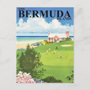 Cartão postal de viagem de Bermudas
