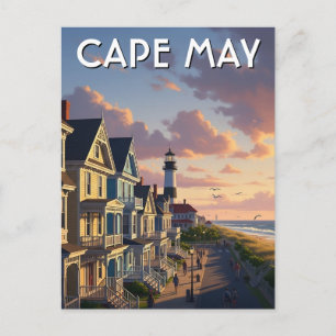 Cartão Postal de Viagem de Cape May Nova Jersey