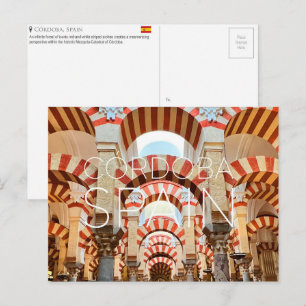 Cartão Postal de Viagem de Córdoba, Espanha