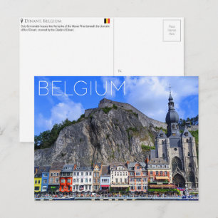Cartão postal de viagem de Dinant, Bélgica