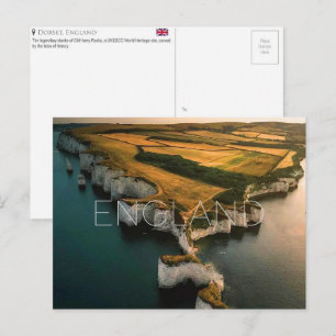 Cartão postal de viagem de Dorset, Inglaterra