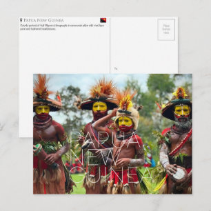 Cartão postal de viagem de Goroka, Papua-Nova Guin