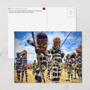 Cartão postal de viagem de Goroka, Papua-Nova Guin