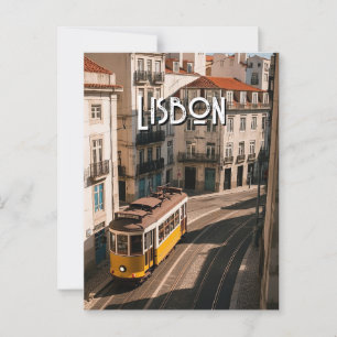 Cartão postal de viagem de Lisboa