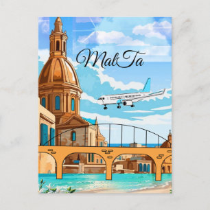Cartão postal de viagem de Malta, Cartão postal de