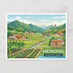 Cartão postal de viagem de Meinong Kaohsiung Taiwa