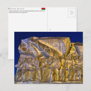 Cartão Postal de Viagem de Minsk, Belarus