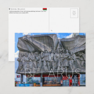 Cartão Postal de Viagem de Minsk, Belarus