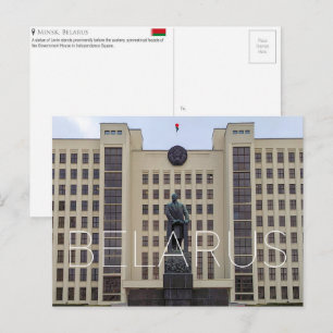 Cartão Postal de Viagem de Minsk, Bielorrússia