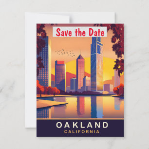 Cartão postal de viagem de Oakland, Califórnia,