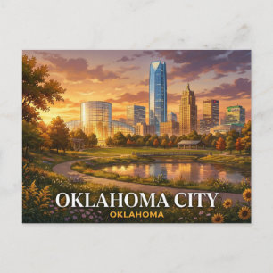 Cartão Postal de Viagem de Oklahoma City   Lembran