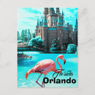 Cartão postal de viagem de Orlando Flórida, Arte d