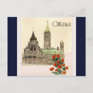 Cartão postal de viagem de Ottawa