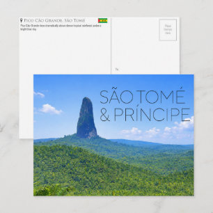 Cartão Postal de Viagem de São Tomé e Príncipe