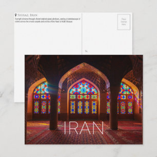 Cartão postal de viagem de Shiraz, Irã