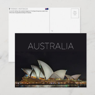 Cartão postal de viagem de Sydney, Austrália