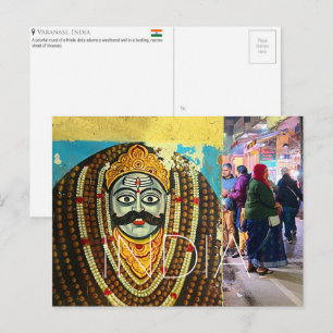 Cartão postal de viagem de Varanasi, Índia