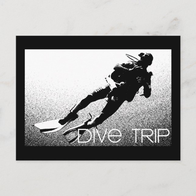 Cartão postal de viagem Dive (Frente)