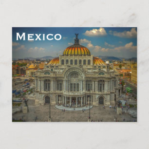 Cartão postal de viagem do México vintage