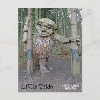 Cartão postal de viagem do Troll dinamarquês!