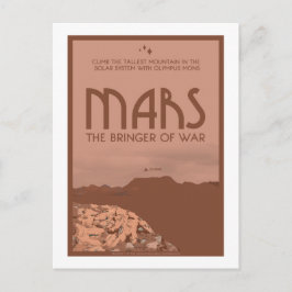 Cartão Postal de Viagem Espacial - Marte