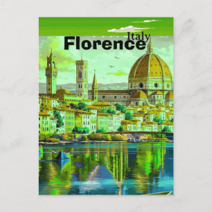 Cartão postal de viagem Florença Itália, Arte de v