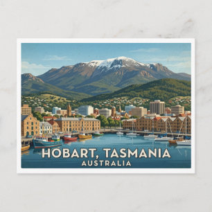Cartão Postal de Viagem Hobart Austrália