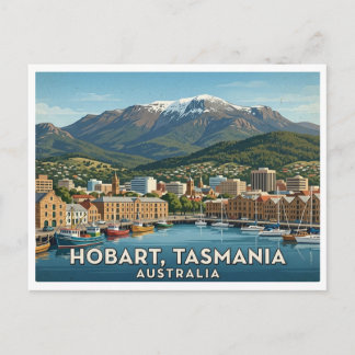 Cartão Postal de Viagem Hobart Austrália