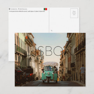 Cartão Postal de Viagem Lisboa, Portugal