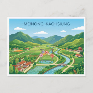 Cartão Postal de Viagem Meinong Kaohsiung Taiwan